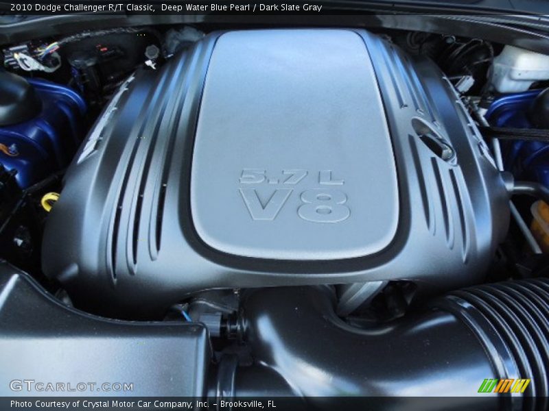 Deep Water Blue Pearl / Dark Slate Gray 2010 Dodge Challenger R/T Classic