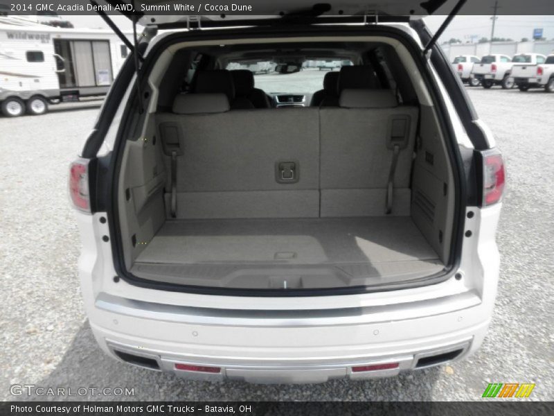 Summit White / Cocoa Dune 2014 GMC Acadia Denali AWD
