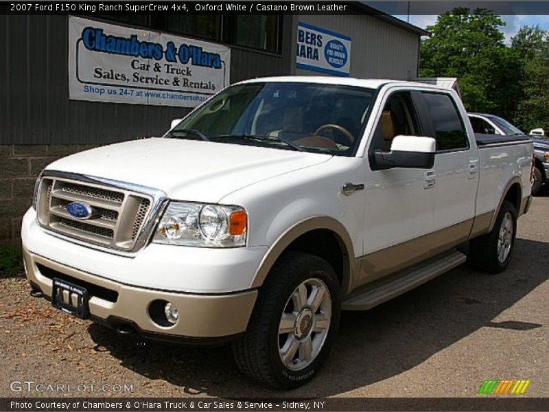 Oxford White / Castano Brown Leather 2007 Ford F150 King Ranch SuperCrew 4x4