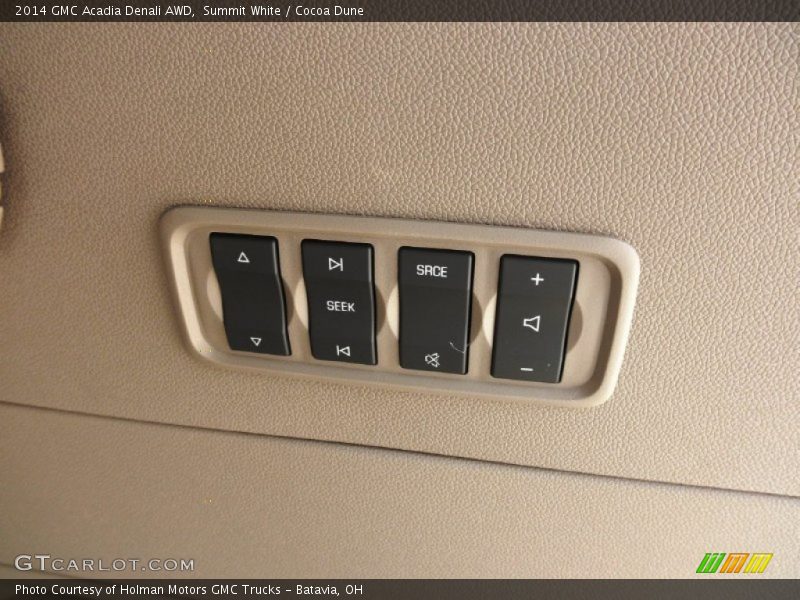 Summit White / Cocoa Dune 2014 GMC Acadia Denali AWD