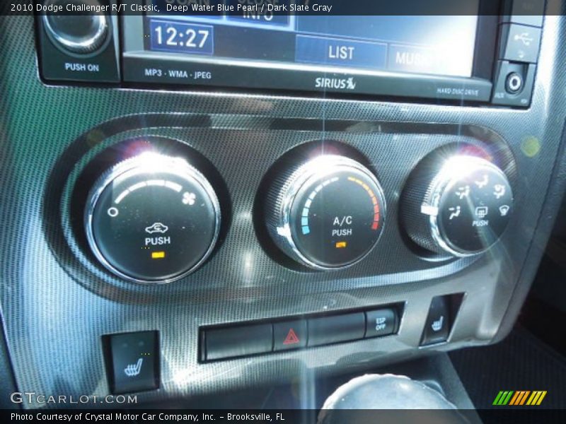 Deep Water Blue Pearl / Dark Slate Gray 2010 Dodge Challenger R/T Classic