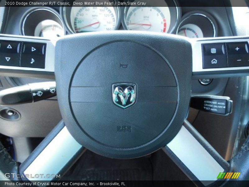 Deep Water Blue Pearl / Dark Slate Gray 2010 Dodge Challenger R/T Classic