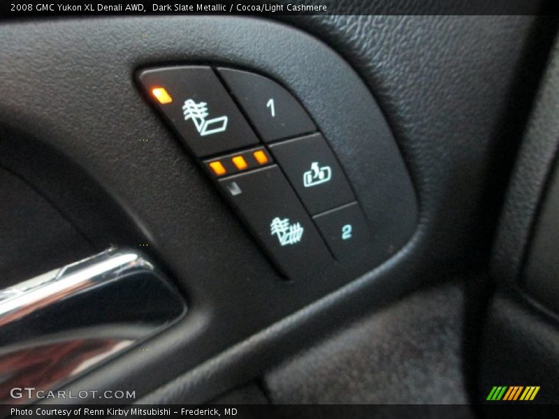 Dark Slate Metallic / Cocoa/Light Cashmere 2008 GMC Yukon XL Denali AWD