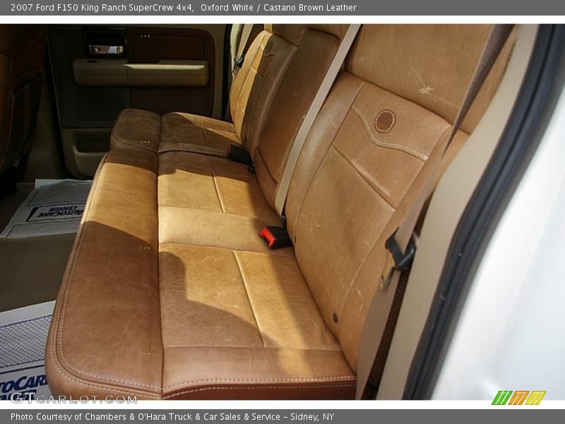 Oxford White / Castano Brown Leather 2007 Ford F150 King Ranch SuperCrew 4x4