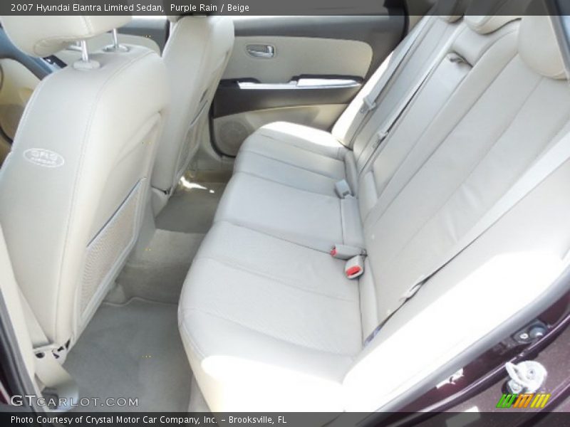 Purple Rain / Beige 2007 Hyundai Elantra Limited Sedan
