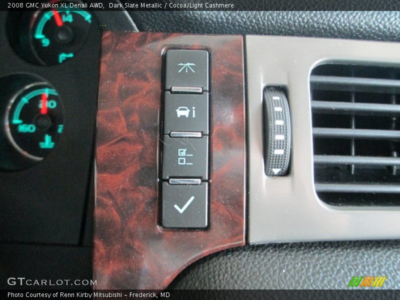 Dark Slate Metallic / Cocoa/Light Cashmere 2008 GMC Yukon XL Denali AWD