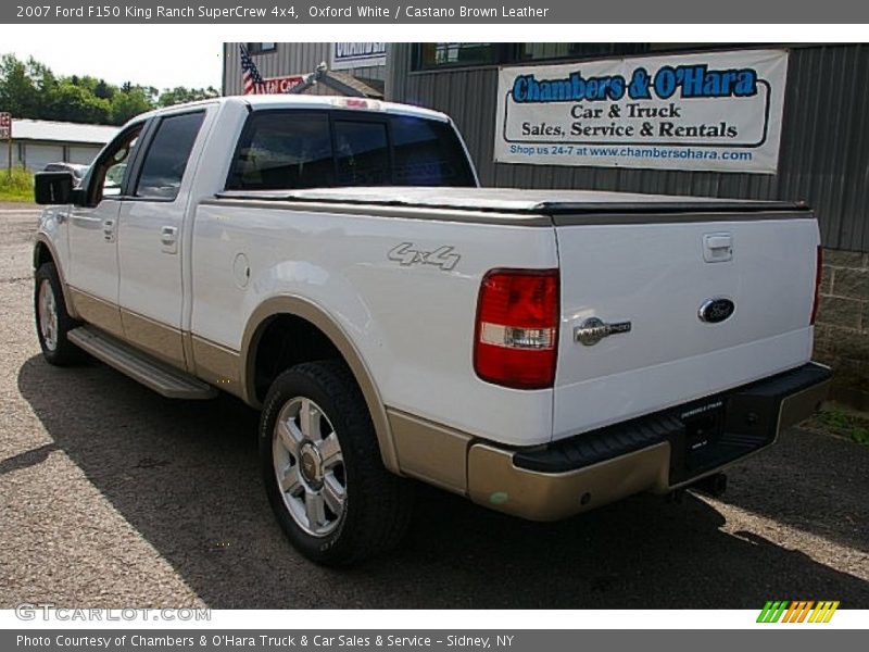 Oxford White / Castano Brown Leather 2007 Ford F150 King Ranch SuperCrew 4x4