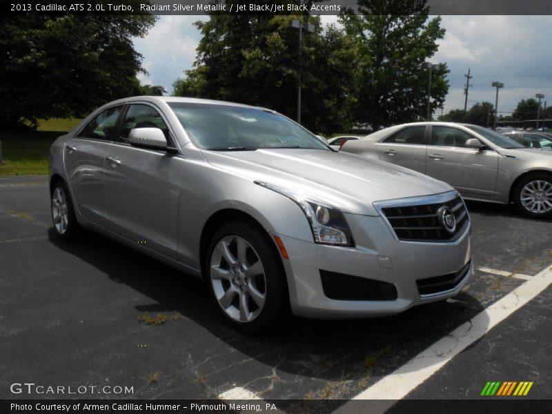 Radiant Silver Metallic / Jet Black/Jet Black Accents 2013 Cadillac ATS 2.0L Turbo