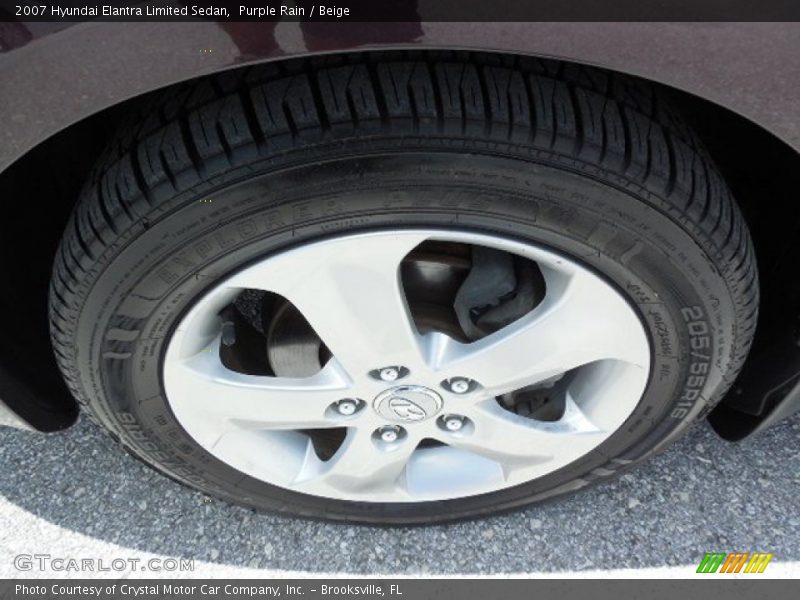 Purple Rain / Beige 2007 Hyundai Elantra Limited Sedan
