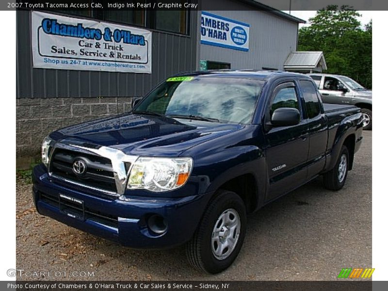 Indigo Ink Pearl / Graphite Gray 2007 Toyota Tacoma Access Cab