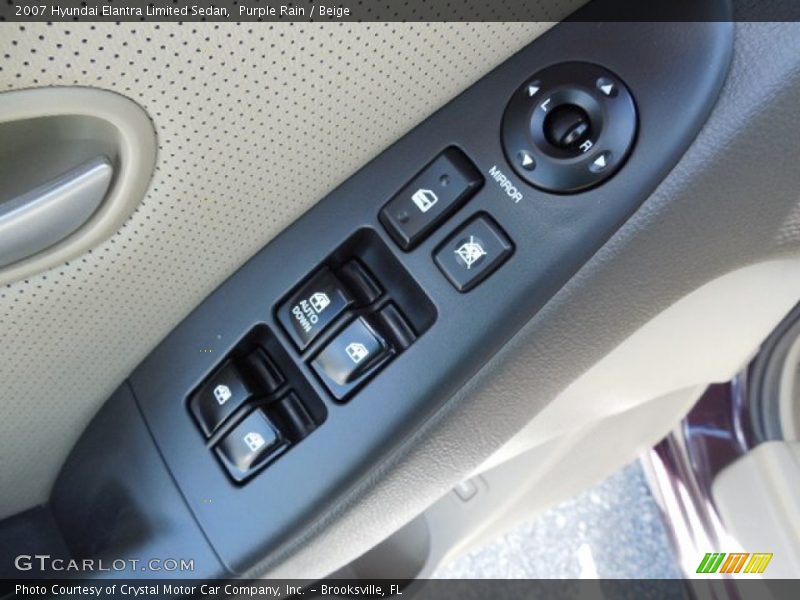Purple Rain / Beige 2007 Hyundai Elantra Limited Sedan