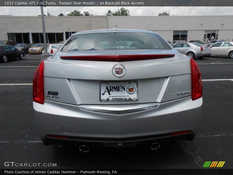 Radiant Silver Metallic / Jet Black/Jet Black Accents 2013 Cadillac ATS 2.0L Turbo