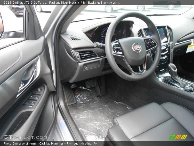 Radiant Silver Metallic / Jet Black/Jet Black Accents 2013 Cadillac ATS 2.0L Turbo