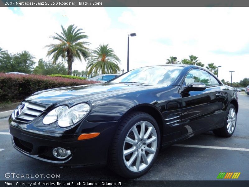 Black / Stone 2007 Mercedes-Benz SL 550 Roadster