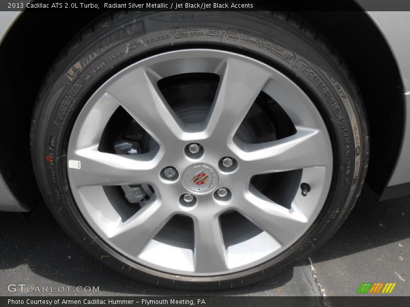 Radiant Silver Metallic / Jet Black/Jet Black Accents 2013 Cadillac ATS 2.0L Turbo