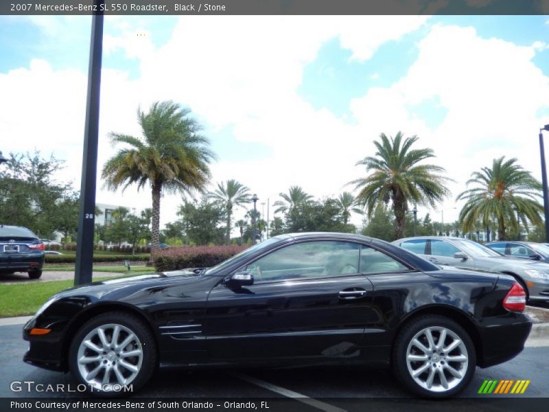 Black / Stone 2007 Mercedes-Benz SL 550 Roadster