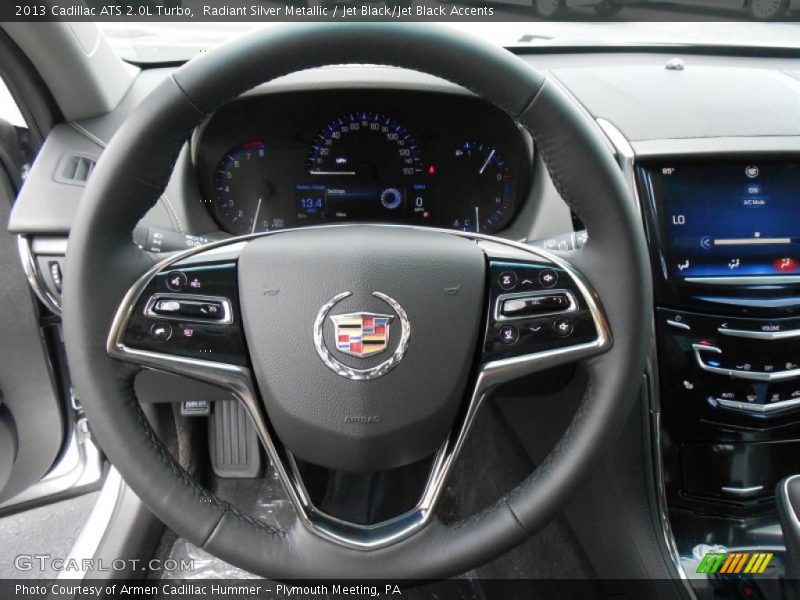 Radiant Silver Metallic / Jet Black/Jet Black Accents 2013 Cadillac ATS 2.0L Turbo