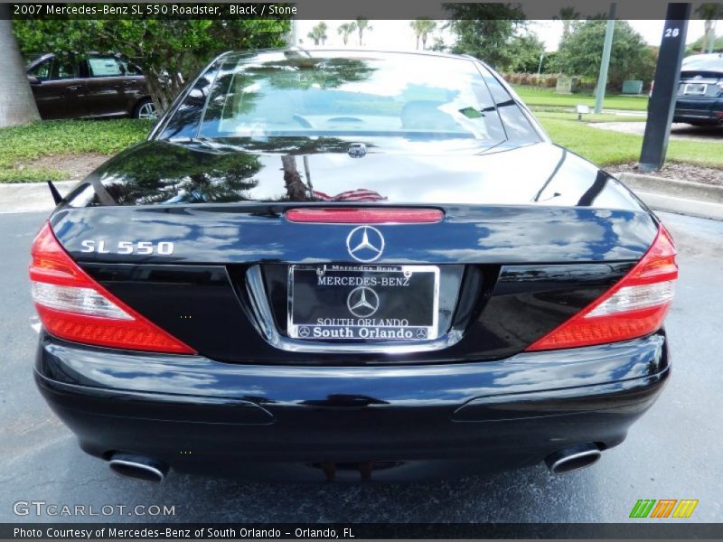 Black / Stone 2007 Mercedes-Benz SL 550 Roadster