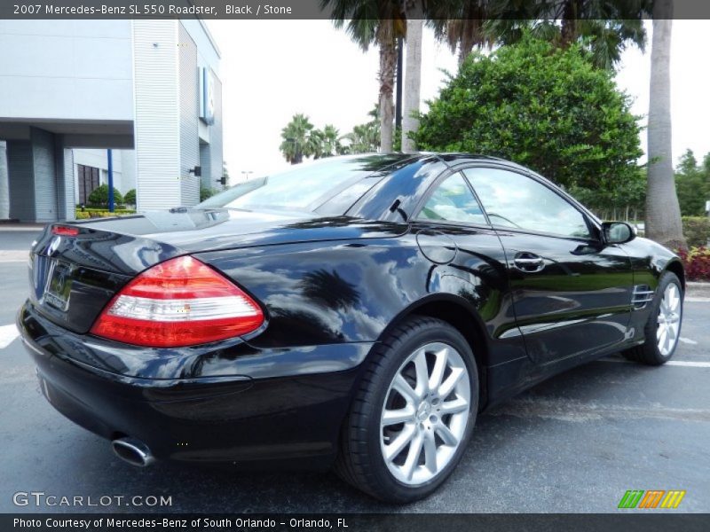 Black / Stone 2007 Mercedes-Benz SL 550 Roadster