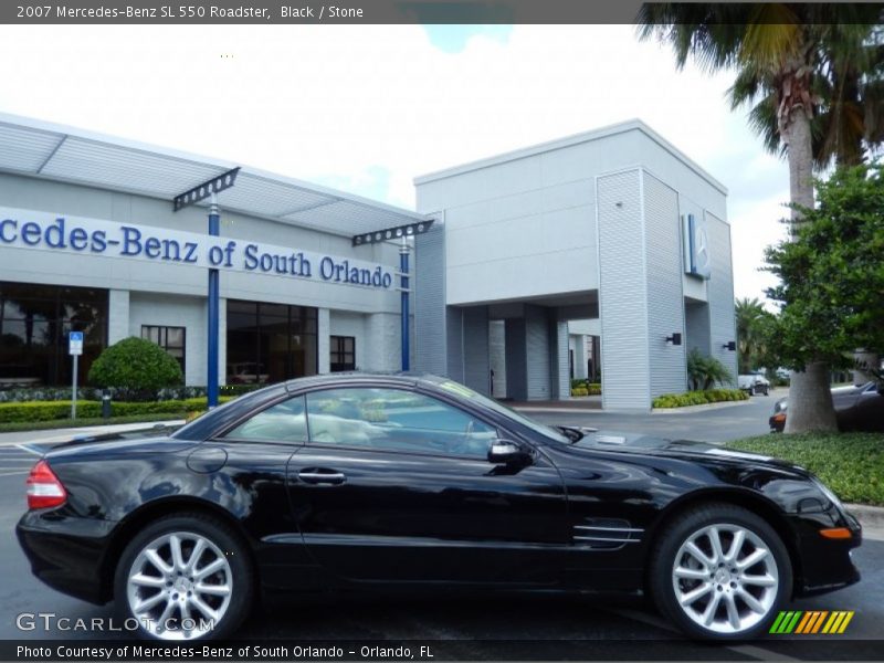 Black / Stone 2007 Mercedes-Benz SL 550 Roadster
