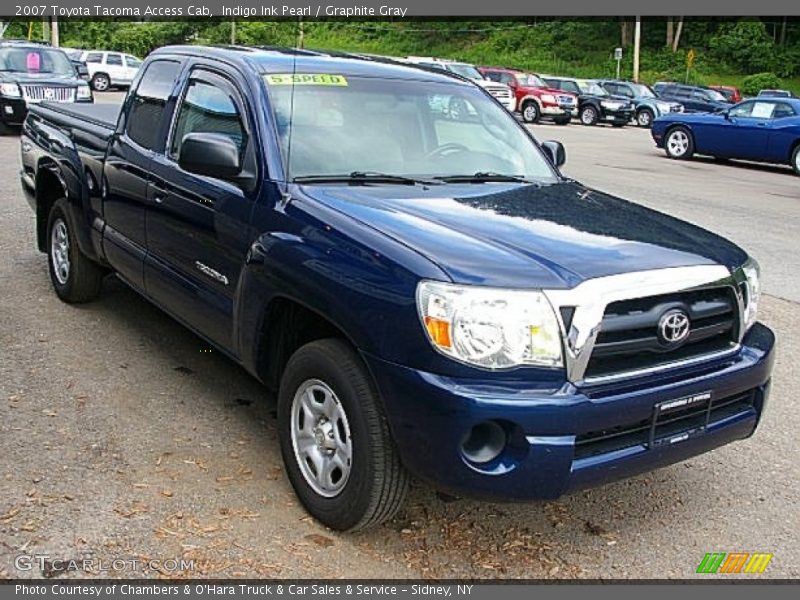 Indigo Ink Pearl / Graphite Gray 2007 Toyota Tacoma Access Cab