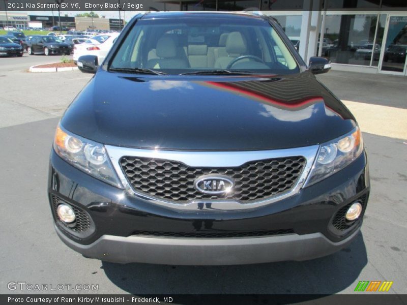 Ebony Black / Beige 2011 Kia Sorento EX V6