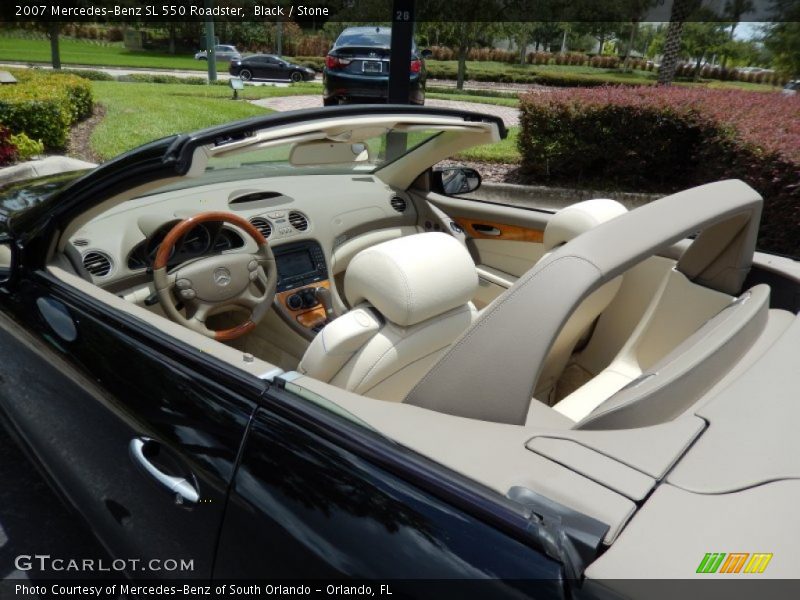 Black / Stone 2007 Mercedes-Benz SL 550 Roadster
