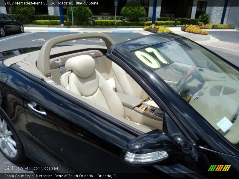 Black / Stone 2007 Mercedes-Benz SL 550 Roadster