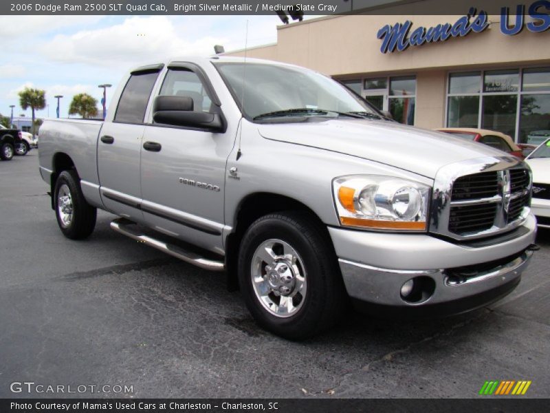 Bright Silver Metallic / Medium Slate Gray 2006 Dodge Ram 2500 SLT Quad Cab