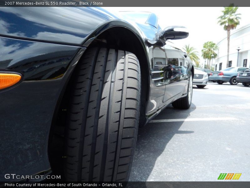Black / Stone 2007 Mercedes-Benz SL 550 Roadster