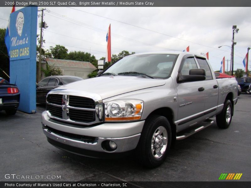 Bright Silver Metallic / Medium Slate Gray 2006 Dodge Ram 2500 SLT Quad Cab