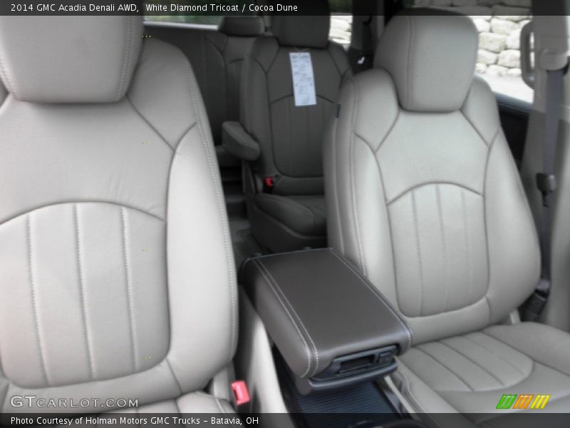 White Diamond Tricoat / Cocoa Dune 2014 GMC Acadia Denali AWD