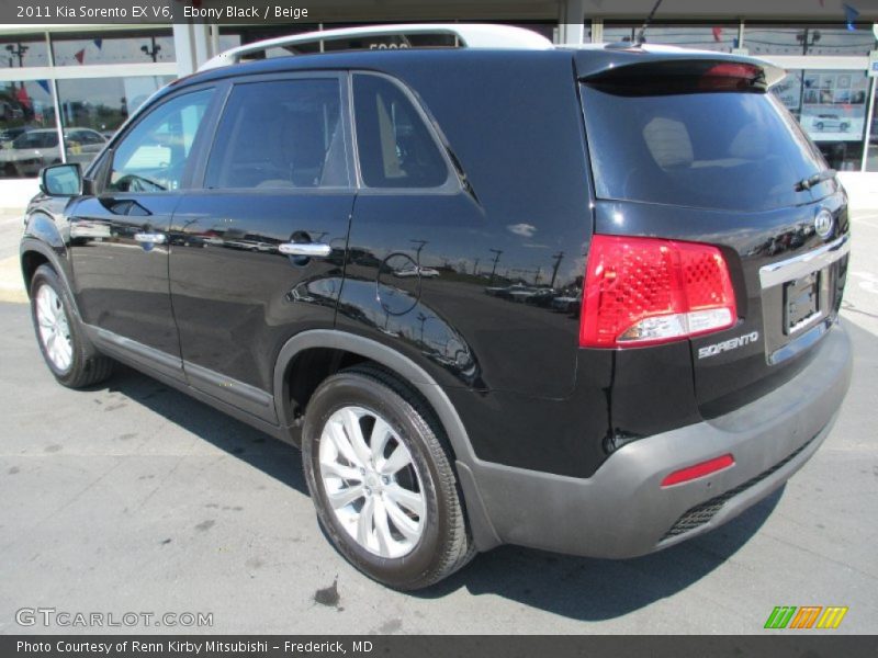 Ebony Black / Beige 2011 Kia Sorento EX V6