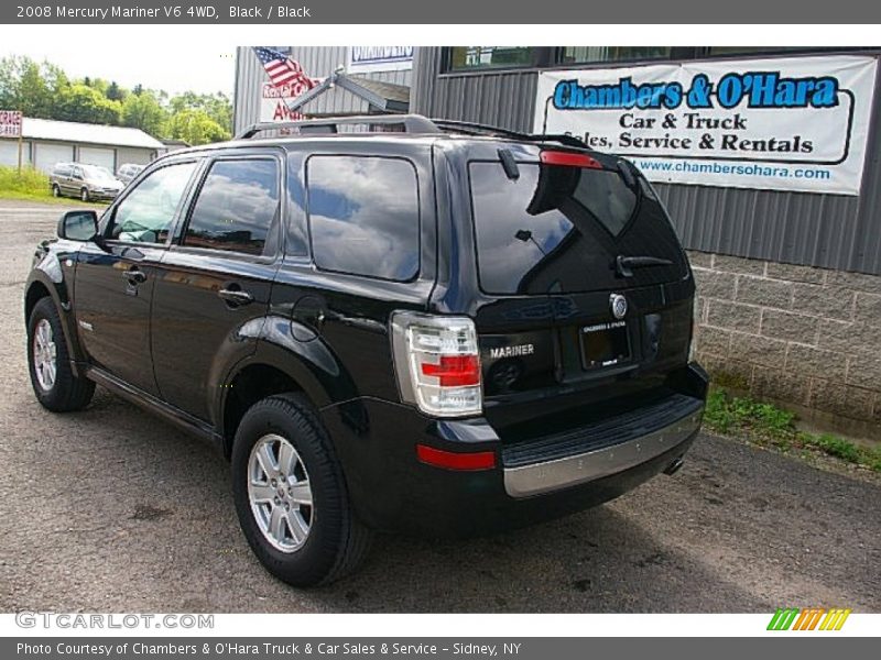 Black / Black 2008 Mercury Mariner V6 4WD