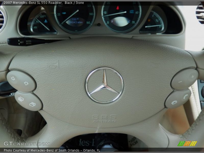 Black / Stone 2007 Mercedes-Benz SL 550 Roadster