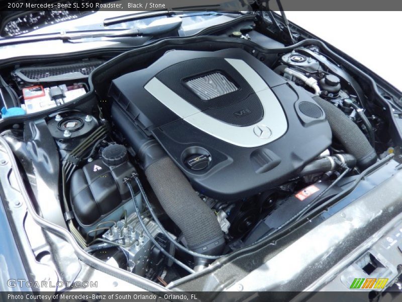Black / Stone 2007 Mercedes-Benz SL 550 Roadster