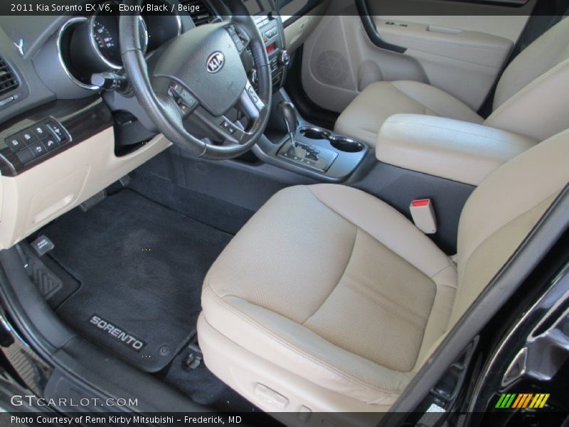 Ebony Black / Beige 2011 Kia Sorento EX V6