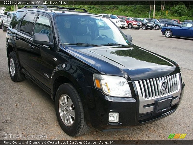 Black / Black 2008 Mercury Mariner V6 4WD