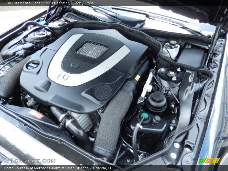 Black / Stone 2007 Mercedes-Benz SL 550 Roadster