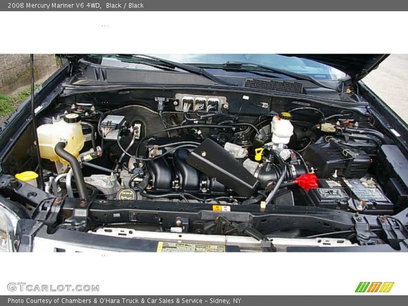 Black / Black 2008 Mercury Mariner V6 4WD