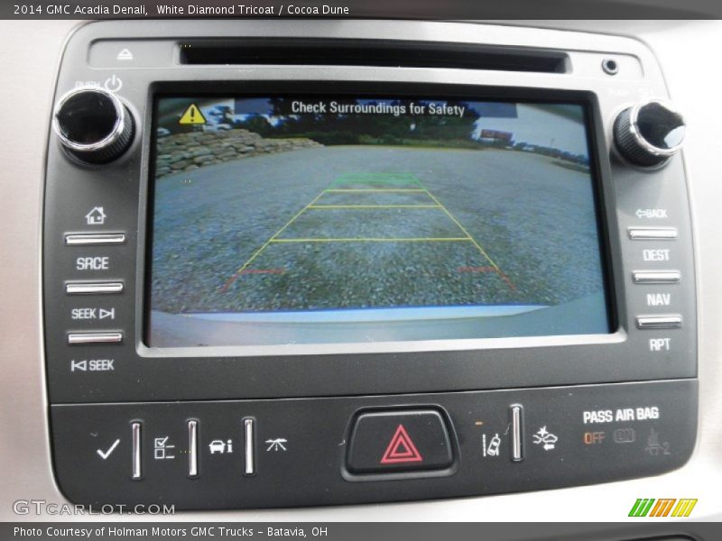 White Diamond Tricoat / Cocoa Dune 2014 GMC Acadia Denali