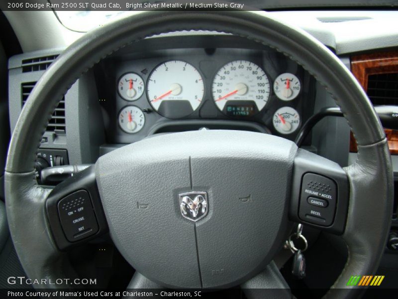 Bright Silver Metallic / Medium Slate Gray 2006 Dodge Ram 2500 SLT Quad Cab