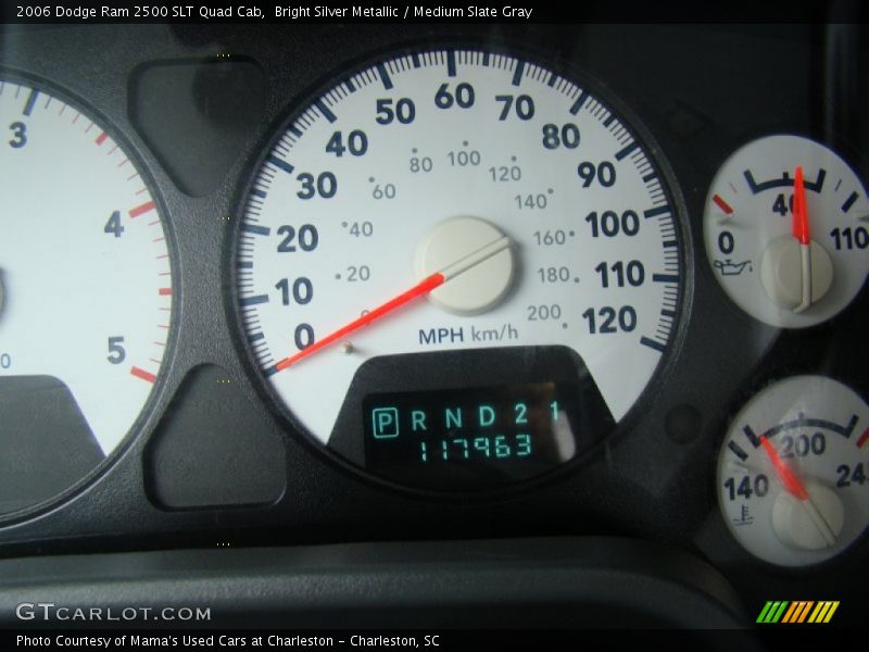 Bright Silver Metallic / Medium Slate Gray 2006 Dodge Ram 2500 SLT Quad Cab
