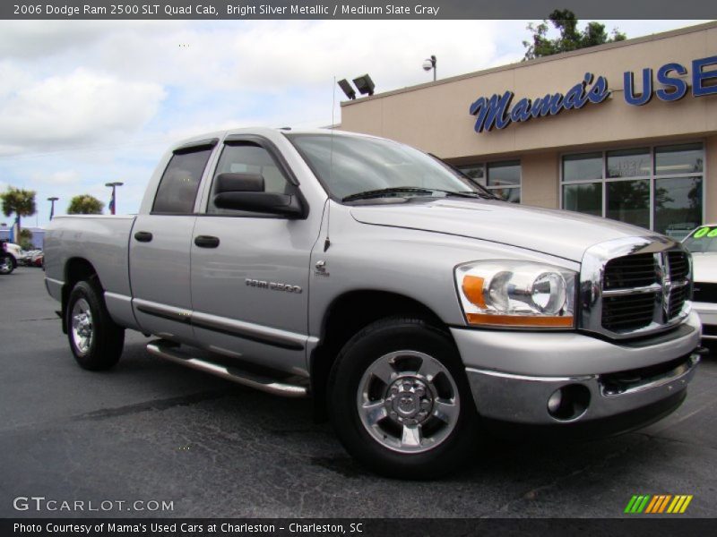 Bright Silver Metallic / Medium Slate Gray 2006 Dodge Ram 2500 SLT Quad Cab