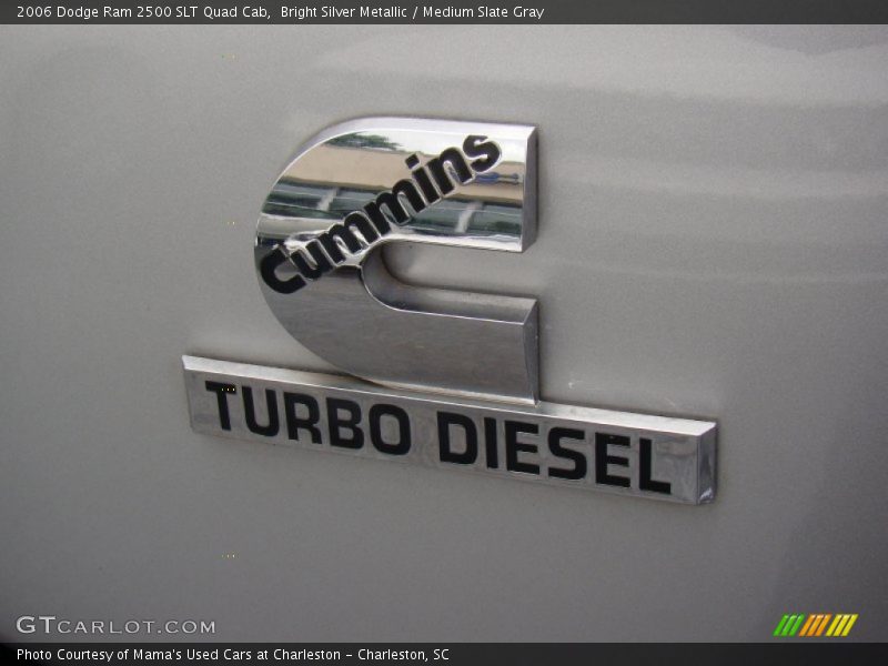 Bright Silver Metallic / Medium Slate Gray 2006 Dodge Ram 2500 SLT Quad Cab