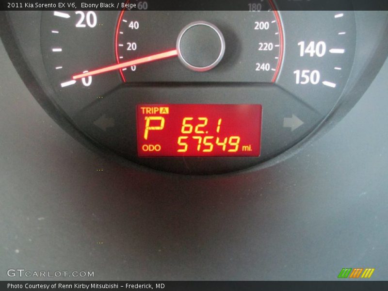 Ebony Black / Beige 2011 Kia Sorento EX V6