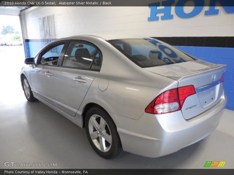 Alabaster Silver Metallic / Black 2010 Honda Civic LX-S Sedan