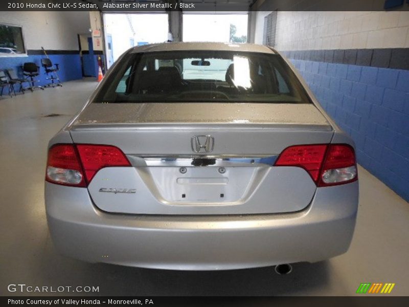 Alabaster Silver Metallic / Black 2010 Honda Civic LX-S Sedan