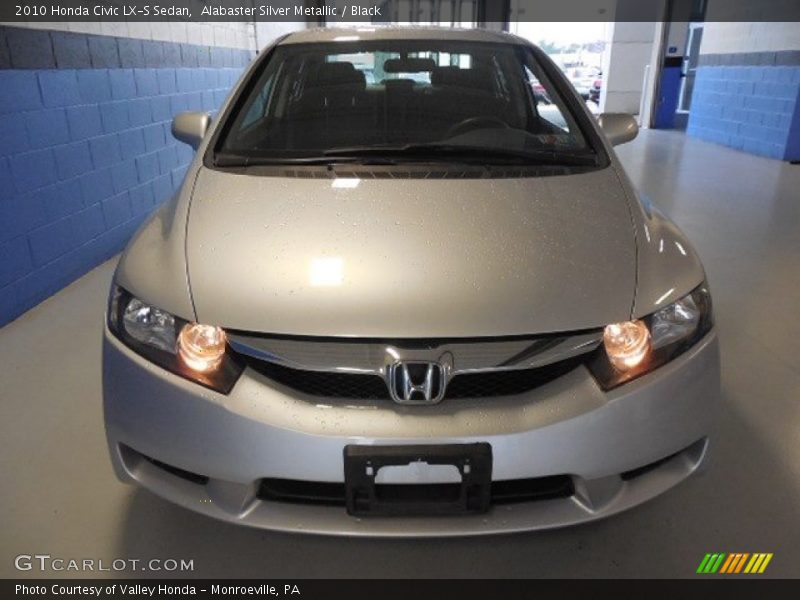 Alabaster Silver Metallic / Black 2010 Honda Civic LX-S Sedan