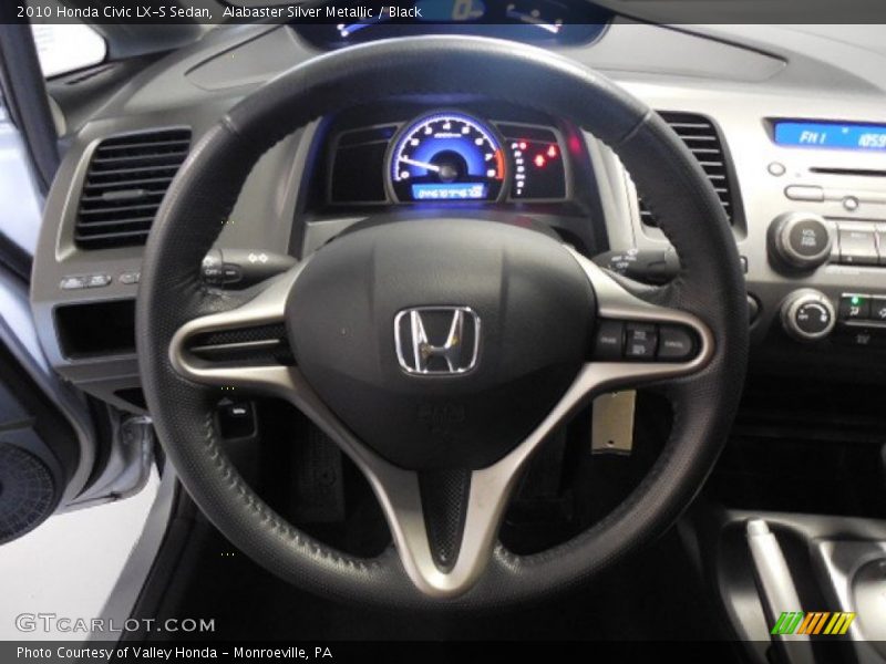 Alabaster Silver Metallic / Black 2010 Honda Civic LX-S Sedan